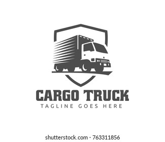 A Template Of Truck Logo, Cargo, Delivery, Logistic