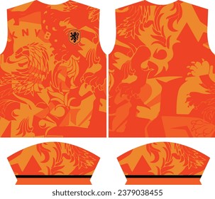 Template T-shirt holland .  For edit in illustrator