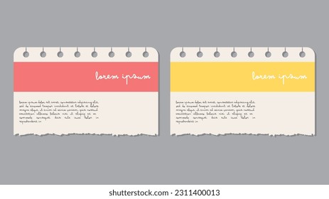 Template of two horizontal vertical banners with text and text. vertical and vertical orientation.  ,isolated on gray background , illustration Vector EPS 10