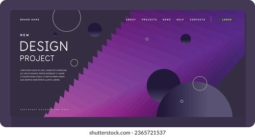 A template to use in your design. A composition of geometric shapes. Graphic elements for design and creativity.