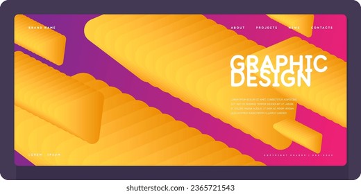 A template to use in your design. A composition of geometric shapes. Graphic elements for design and creativity.