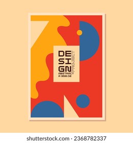 Una plantilla para usar en su diseño. Composición de formas geométricas. Antecedentes abstractos. Afiche moderno.