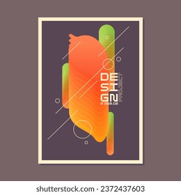 A template to use in your design. A composition of geometric shapes. Graphic elements for design and creativity.