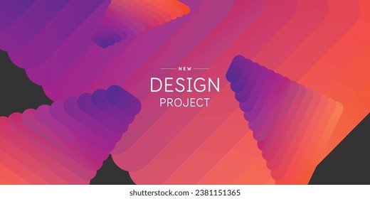 Una plantilla para usar en su diseño. Plantilla para información de texto. Composición de formas geométricas. Ilustración vectorial. Elementos gráficos para el diseño y la creatividad.