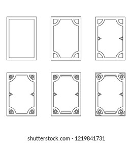 Template of user interface for mobile applications, cards, games. Frames of level up. Vector illustration for your design.