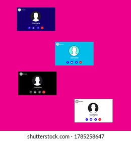 template username for laptop. Vector illustration.