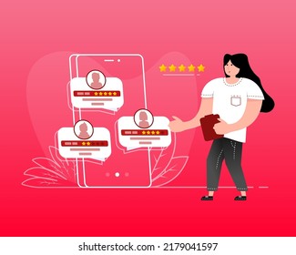 Template with vacancy people. Online concept. Job interview concept. Magnifying glass