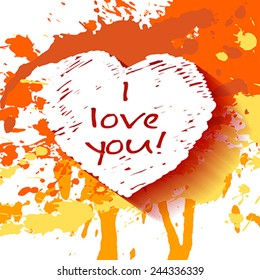 Template for Valentine`s Day  card and background. 