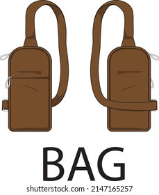 template vector art bag for design