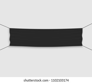 Template vector banner, invite for ribbon cutting ceremony