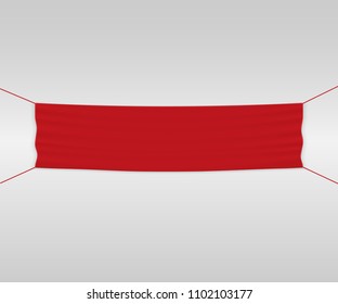 Template vector banner, invite for ribbon cutting ceremony