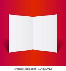 Template vector booklet