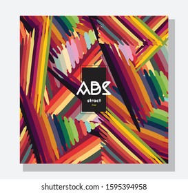 template vector brochure colorful  abstract geometric shape 