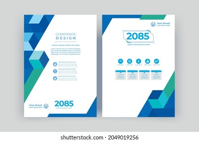 Template vector design for Book cover, Brochure, Annual Report, Magazine, Poster, Corporate Presentation, Portfolio, Flyer, layout.