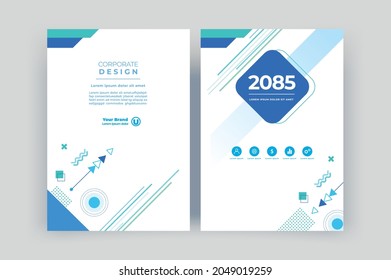 Diseño vectorial de plantilla para portada de libros, Folleto, Informe Anual, Revista, Afiche, Presentación Corporativa, Cartera, Volante, Diseño.