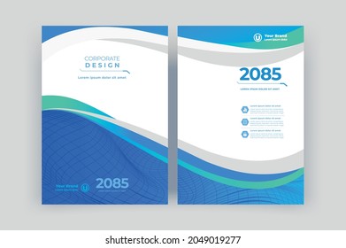 Template vector design for Book cover, Brochure, Annual Report, Magazine, Poster, Corporate Presentation, Portfolio, Flyer, layout.