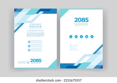 Template vector design for Book cover, Brochure, Annual Report, Magazine, Poster, Corporate Presentation, Portfolio, Flyer, layout.
