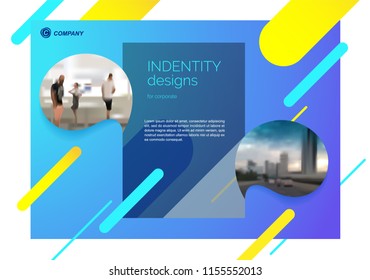 Template vector design for Brochure, Annual Report, Web design  Poster, Corporate Presentation, Flyer, layout modern with colorful size horizontal, Easy to use and edit.