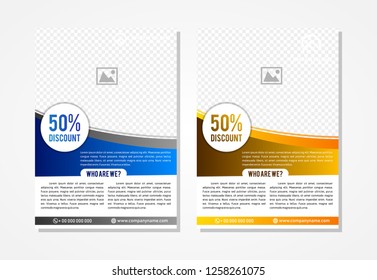 Template vector design for Brochure, Annual Report, Magazine, Poster, Corporate Presentation, Portfolio, Flyer, infographic, layout modern with colorful size A4, 