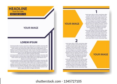 Template vector design for Brochure, Annual Report, Magazine, Poster, Corporate Presentation, Portfolio, Flyer, layout modern, Front and back, Modern Design
- Eps 10