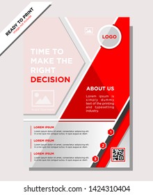 Template vector design for Brochure, Annual Report, Magazine, Poster, Corporate Presentation, Portfolio, Flyer, infographic, layout modern with colorful size A4 - flyer