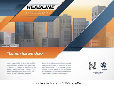 Template vector design for Brochure, Annual Report, Web design  Poster, Corporate Presentation, Flyer, layout modern size horizontal, Easy to use and edit.