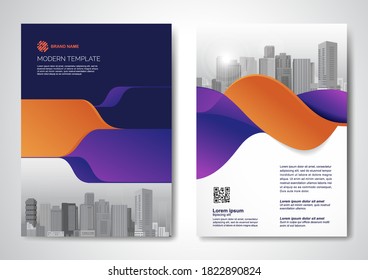 Modèle de création vectorielle pour Brochure, Rapport annuel, Magazine, Affiche, Présentation d'entreprise, Portfolio, Flyer, infographie, mise en page de taille moderne A4, avant et arrière, Facile à utiliser et à modifier.