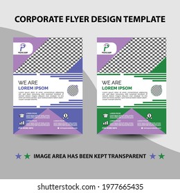 Template vector design for Brochure, Annual Report, Magazine, Poster, Corporate Presentation, Portfolio, Flyer, info-graphic, layout modern with Orange colour size A4, Front and back, Easy to to Edit