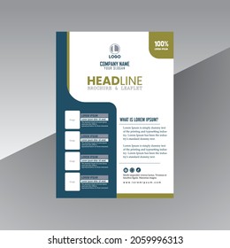Template vector design for Brochure, Annual Report, Magazine, Poster, Corporate Presentation, Portfolio, Flyer, size A4, Easy to use and edit