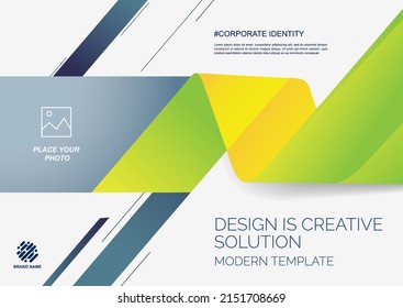 Template vector design for Brochure, Annual Report, Web design  Poster, Corporate Presentation, Flyer, layout modern with color size horizontal, Easy to use and edit.