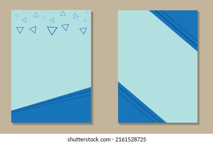 Template vector design for Brochure, Annual Report, Magazine, Poster, Corporate Presentation, Portfolio, Flyer, infographic, layout modern with Blue color size A4 Background Easy to use.