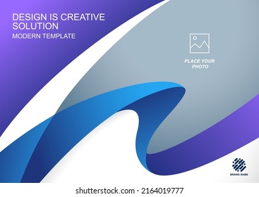 Diseño vectorial de plantilla para Folleto, Informe anual, Afiche de diseño web, Presentación corporativa, Volante, diseño moderno con tamaño de color horizontal, Fácil de usar y editar.