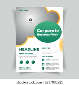 Template vector design for Brochure, Annual Report, Magazine, Poster, Corporate Presentation, Portfolio, Flyer, infographic, layout modern size A4.