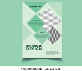 Template vector design for Brochure, Annual Report, Magazine, Poster, Corporate Presentation, Portfolio, Flyer, Digital marketing, Modern layout, size A4, Easy to use and edit.