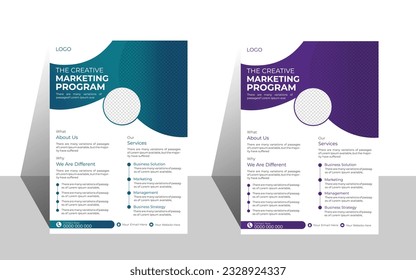 Template vector design for Brochure, Annual Report, Magazine, Poster, Corporate Presentation, Portfolio, Flyer, layout modern with  size A4, Front and back, Easy to use