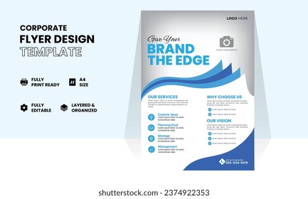 Template vector design for Brochure, Annual Report, Magazine, Poster, Corporate Presentation, Portfolio, Flyer, layout