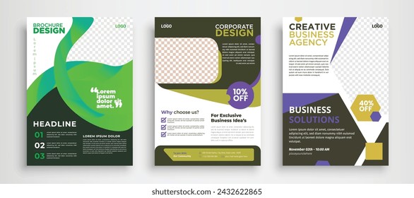 Template vector design for Brochure, Annual Report, Magazine, Poster, Corporate Presentation, Portfolio, Flyer