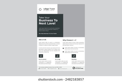 Template vector design for Brochure, Annual Report  Magazine, Poster flyer Design