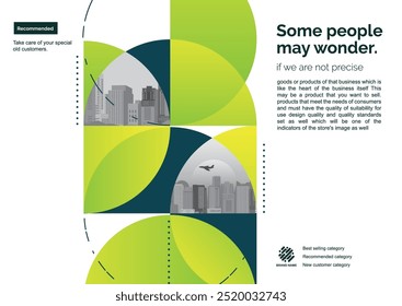 Diseño de Vector de Plantilla para folleto, informe anual, póster de Diseño web, presentación Corporativa, volante, diseño moderno con tamaño de color Horizontal, fácil de usar y editar.