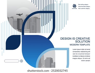 Template vector design for Brochure, Annual Report, Web design  Poster, Corporate Presentation, Flyer, layout modern with color size horizontal, Easy to use and edit.