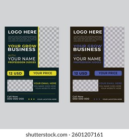 Template vector design for Brochure, Annual repor, Magazine, Poster, Corporate Presentation, Portfolio, Flyer, in