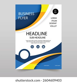 Template vector design for Brochure, Annual Report, Magazine, Poster, Corporate Presentation, Portfolio, Flyer, infographic, layout modern with Green color size A4, Front and back, Easy to use.