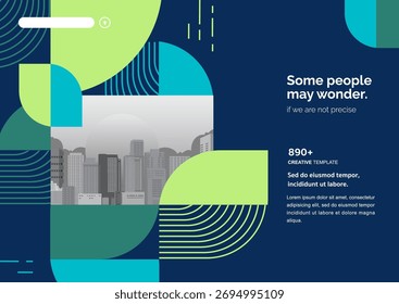 Diseño de Vector de Plantilla para folleto, informe anual, póster de Diseño web, presentación Corporativa, volante, diseño moderno con tamaño de color Horizontal, fácil de usar y editar.