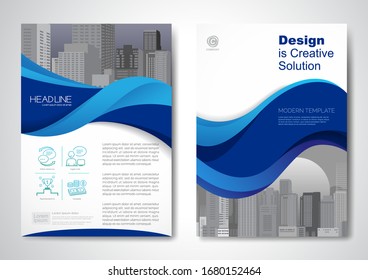 Template Vector Design Brochure Annualreport Magazine Stock Vector ...