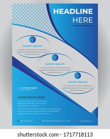 Template Vector Design For Brochure, AnnualReport, Magazine, Poster, Corporate Presentation, Flyer, Illustration In A4 Size