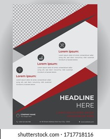 Diseño De Vector De Plantilla Para Folleto, Informe Anual, Revista, Afiche, Presentación Corporativa, Volante, Ilustración En Tamaño A4