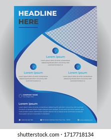 Muster für Vektordesign für Broschüren, AnnualReport, Magazine, Poster, Corporate Presentation, Flyer, Illustration in A4-Größe