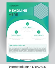 Diseño De Vector De Plantilla Para Folleto, Informe Anual, Revista, Afiche, Presentación Corporativa, Volante, Ilustración En Tamaño A4