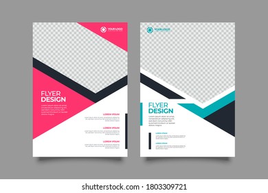 Diseño vectorial de plantilla para Brochure, Annual Report, Magazine, Poster, Presentación Corporativa, Cartera, Volante, infografía, tamaño A4, Delante y Atrás, Fácil de usar y editar