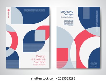 Template vector design for Brochure, AnnualReport, Magazine, Poster, Corporate Presentation, Portfolio, Flyer, infographic, layout modern with colorful size A4, Front and back, Easy to use.